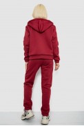 Спортивный костюм женский на флисе, цвет бордовый, 257R86 - фото № 3