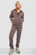 Спортивный костюм женский на флисе, цвет коричневый, 257R86 - фото № 0