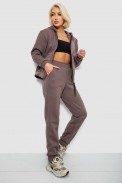 Спортивный костюм женский на флисе, цвет коричневый, 257R86 - фото № 2