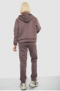 Спортивный костюм женский на флисе, цвет коричневый, 257R86 - фото № 3