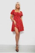 Платье женское с принтом софт, цвет красный, 257R811 - фото № 1
