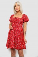 Платье женское с принтом софт, цвет красный, 257R811 - фото № 2