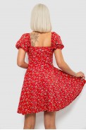 Платье женское с принтом софт, цвет красный, 257R811 - фото № 3