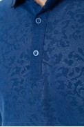 Поло мужское с длинным рукавом, цвет синий, 157R303 - фото № 4