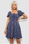 Платье женское с принтом софт, цвет синий, 257R811 - фото № 0