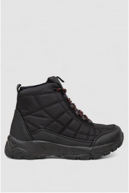 Кроссовки женские зимние на меху, цвет черно-красный, 248RH880