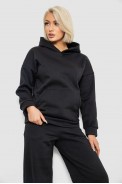 Спортивный костюм женский на флисе, цвет черный, 257R87 - фото № 1