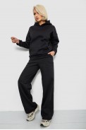 Спортивный костюм женский на флисе, цвет черный, 257R87 - фото № 2