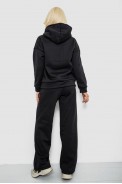Спортивный костюм женский на флисе, цвет черный, 257R87 - фото № 3