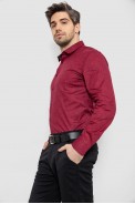 Рубашка мужская с принтом, цвет бордовый, 186R2020 оптом - фото № 2