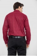 Рубашка мужская с принтом, цвет бордовый, 186R2020 оптом - фото № 3