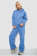 Спортивный костюм женский на флисе, цвет голубой, 257R87 - фото № 2