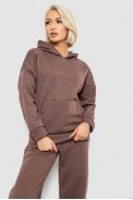 Спортивный костюм женский на флисе, цвет коричневый, 257R87 - фото № 1