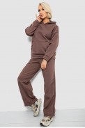 Спортивный костюм женский на флисе, цвет коричневый, 257R87 - фото № 2