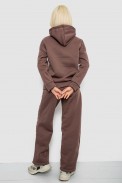 Спортивный костюм женский на флисе, цвет коричневый, 257R87 - фото № 3