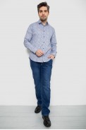 Рубашка мужская с принтом, цвет серый, 186R2020 оптом - фото № 1