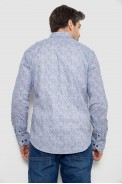 Рубашка мужская с принтом, цвет серый, 186R2020 оптом - фото № 3