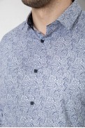 Рубашка мужская с принтом, цвет серый, 186R2020 оптом - фото № 4