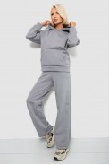 Спортивный костюм женский на флисе, цвет серый, 257R87 - фото № 2