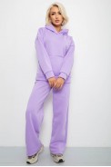 Спортивный костюм женский на флисе, цвет сиреневый, 257R87 - фото № 0