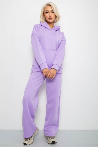 Спортивный костюм женский на флисе, цвет сиреневый, 257R87