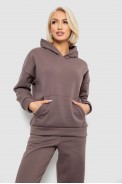 Спортивный костюм женский на флисе, цвет мокко, 257R87 - фото № 1