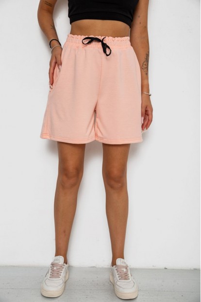 Шорты женские с принтом  -уценка, цвет персиковый, 238R130-U