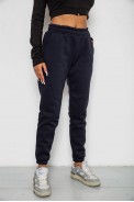 Спортивні штани жіночі на флісі  -уцінка, колір темно-синій, 238R57012-U-3 - фото № 2