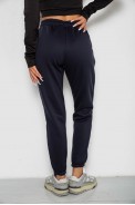 Спортивні штани жіночі на флісі  -уцінка, колір темно-синій, 238R57012-U-3 - фото № 3