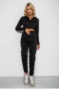 Спортивні штани жіночі на флісі  -уцінка, колір чорний, 238R57013-U-10 - фото № 1