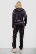Спортивний костюм жіночий велюровий, колір чорнильний, 257R4119-1 - фото № 3