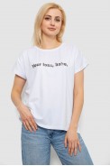 Футболка женская с принтом, цвет белый, 244R3016 - фото № 0