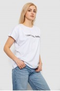Футболка женская с принтом, цвет белый, 244R3016 - фото № 2