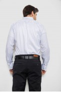 Сорочка чоловіча однотонна з принтом  -уцінка, колір білий, 186R2114-U - фото № 3