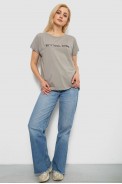 Футболка женская с принтом, цвет серый, 244R3016 - фото № 1