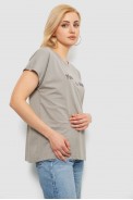 Футболка женская с принтом, цвет серый, 244R3016 - фото № 2