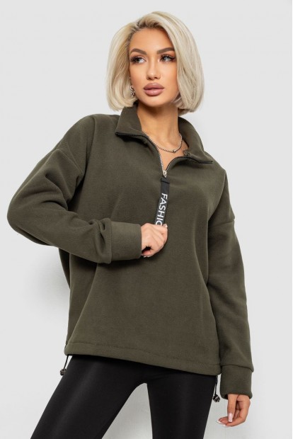 Батник женский на поларфлисе, цвет хаки, 257R333-5