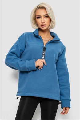 Батник женский на поларфлисе, цвет джинс, 257R333-5