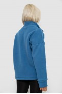 Батник женский на поларфлисе, цвет джинс, 257R333-5 - фото № 3