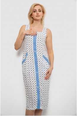 Сарафан женский в горошек, цвет белый, 230R029-1
