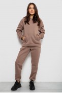 Спортивный костюм женский на флисе  -уценка, цвет темно-бежевый, 257R85-U-12 - фото № 0