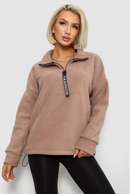 Батник женский на поларфлисе, цвет бежевый, 257R333-5