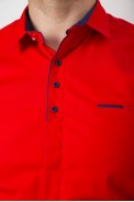 Рубашка мужская  -уценка, цвет красный, 214R7150-U-1 - фото № 4