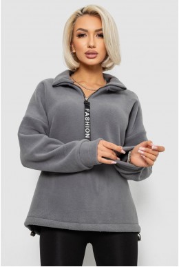 Батник женский на поларфлисе, цвет светло-серый, 257R333-5