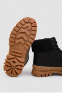 Черевики жіночі зимові на хутрі, колір чорно-бежевий, 248RCX1750 Черевики жіночі зимові на хутрі, колір чорно-бежевий, 248RCX1750 - фото № 4