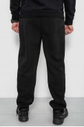 Спортивні штани чоловічі на флісі, колір чорний, 129RA9995-1 - фото № 3