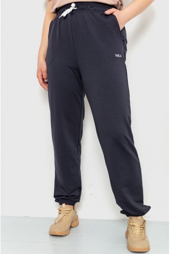 Купить Спорт штаны женские демисезонные, цвет темно-синий, 129R1488 - Фото №1