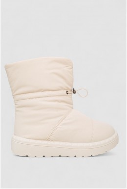 Дутики женские зимние на меху, цвет бежевый, 248RFM200