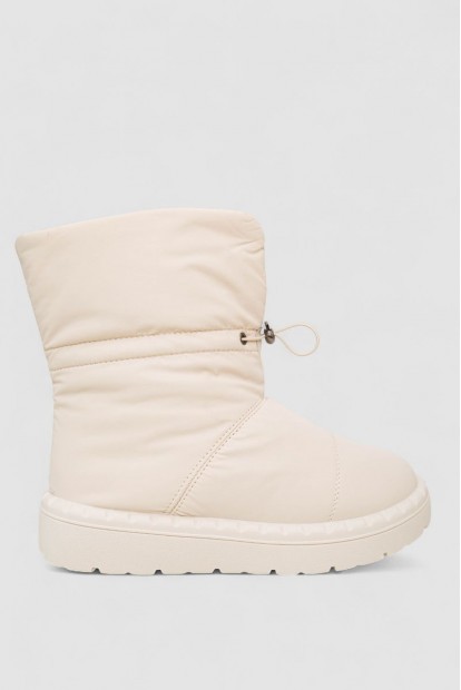 Дутики женские зимние на меху, цвет бежевый, 248RFM200