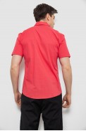 Мужская рубашка с принтом, цвет коралловый, 186R7535 - фото № 3